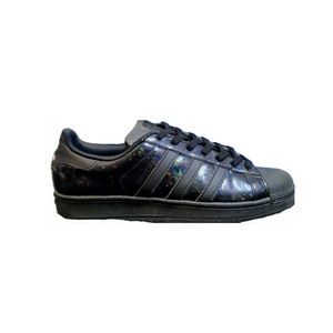 Adidas Superstar with Hard Shell in Glossy Holographic Black